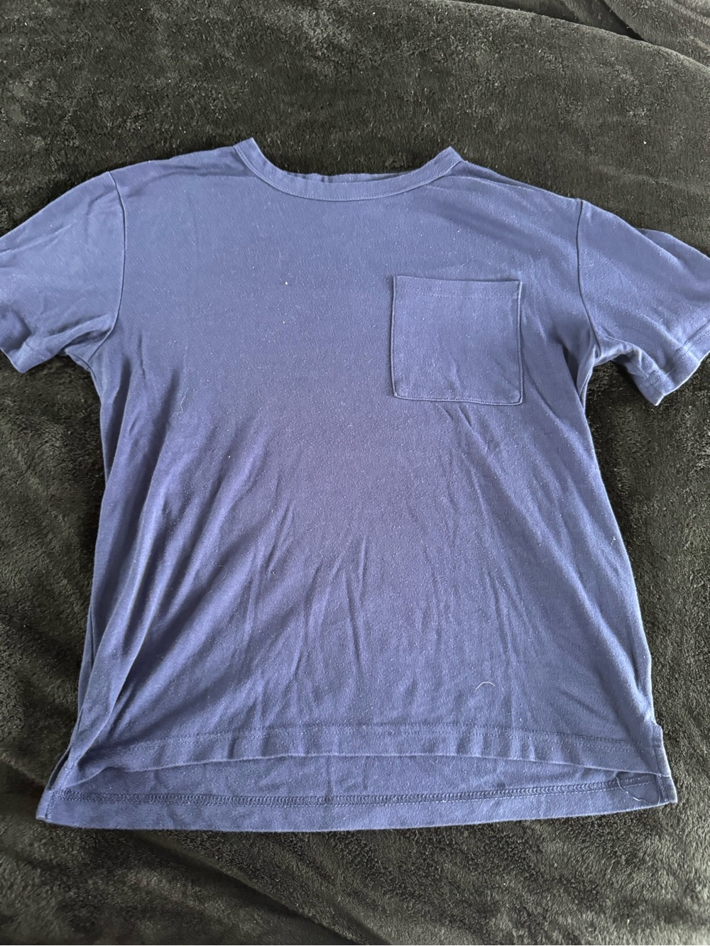 Men's Short Sleeve Pocket Tee in Navy Blue
